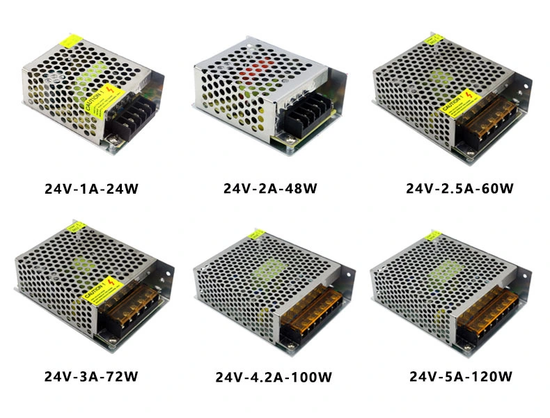 24VDC S-120-24 AC to DC 120W 24V 5A Output Switching Power Supply